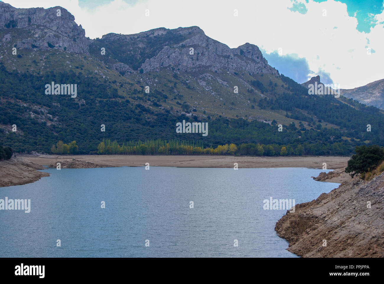 In Mountanroad Tramuntana su Mallorca Foto Stock