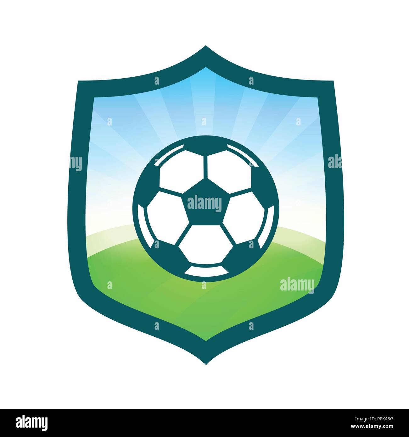 Club di Calcio Logo - il distintivo a forma di scudo Immagine e Vettoriale  - Alamy