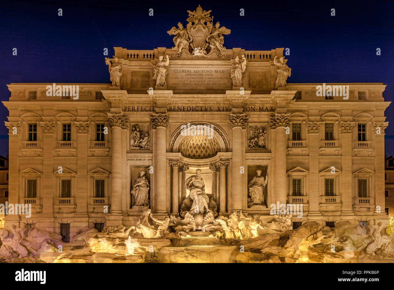 Fontana di Trevi, Roma Foto Stock