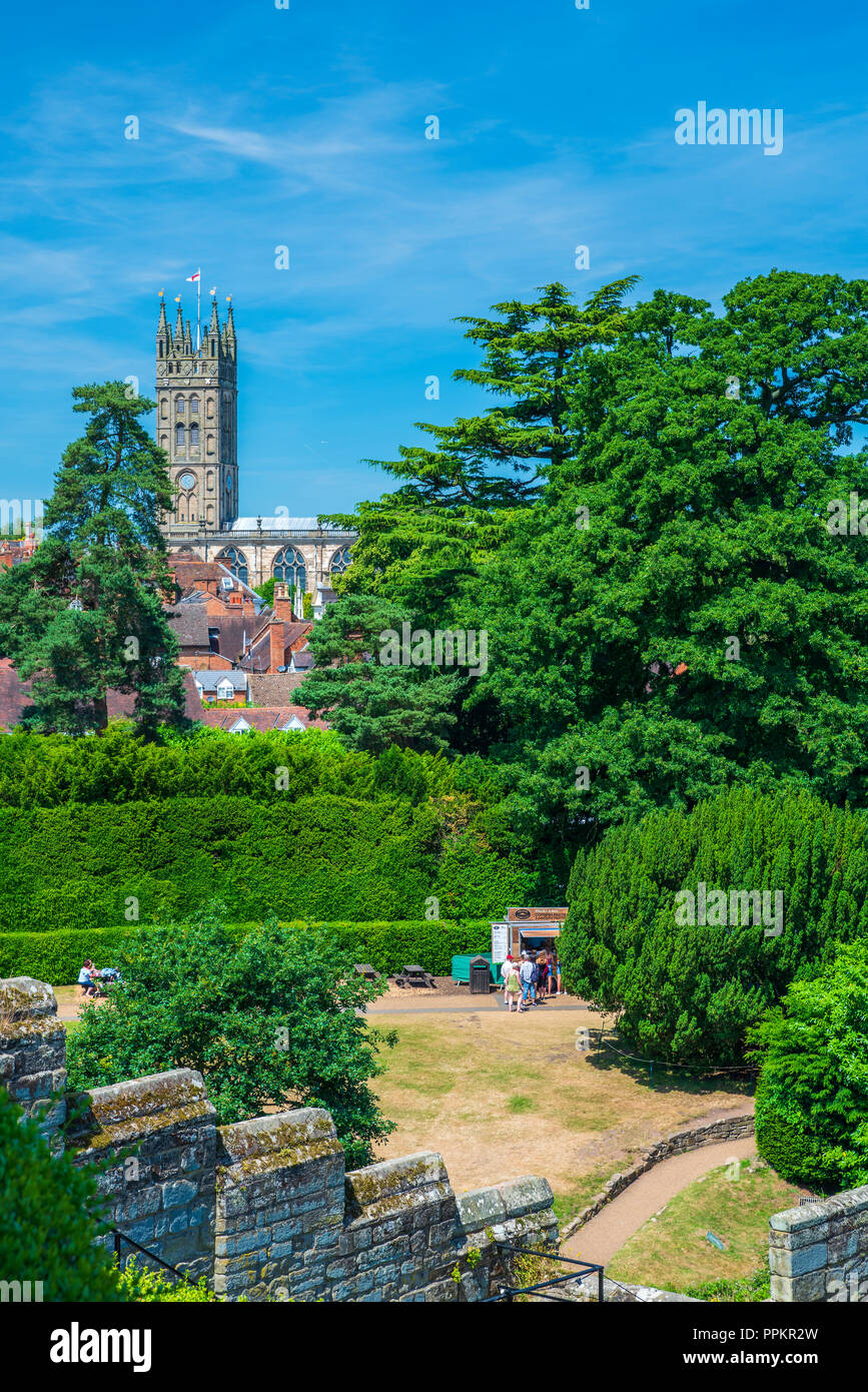 Il Castello di Warwick, Warwickshire, West Midlands, England, Regno Unito, Europa Foto Stock