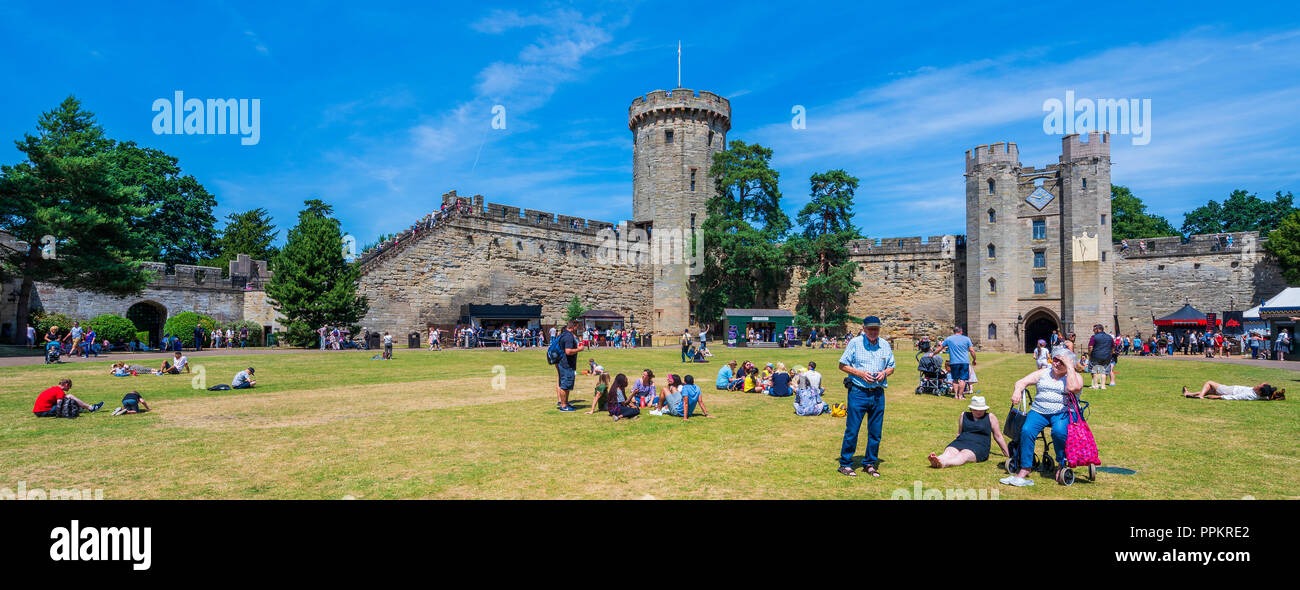 Il Castello di Warwick, Warwickshire, West Midlands, England, Regno Unito, Europa Foto Stock