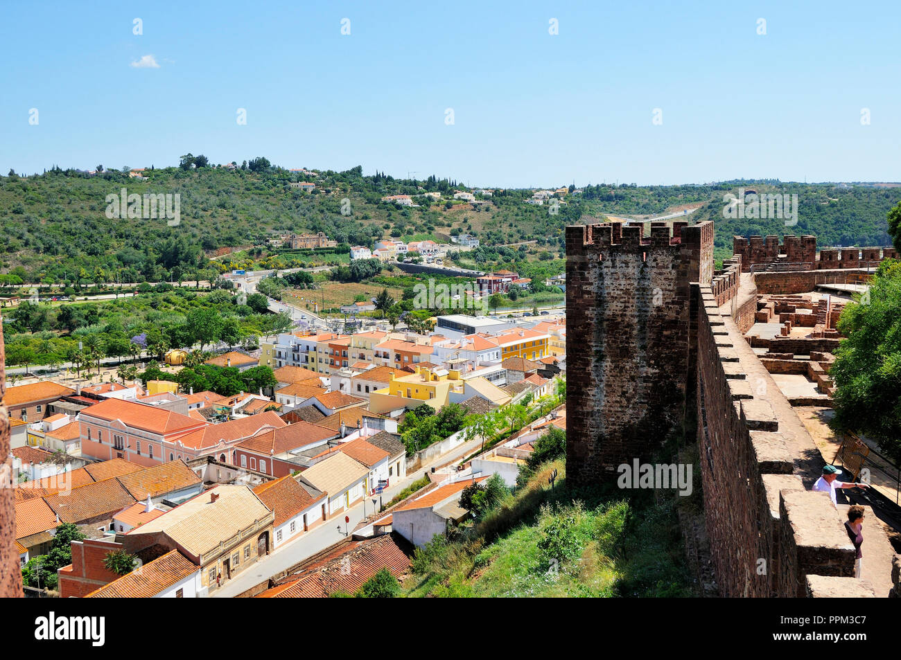 Centro storico di Silves. Algarve Portogallo Foto Stock