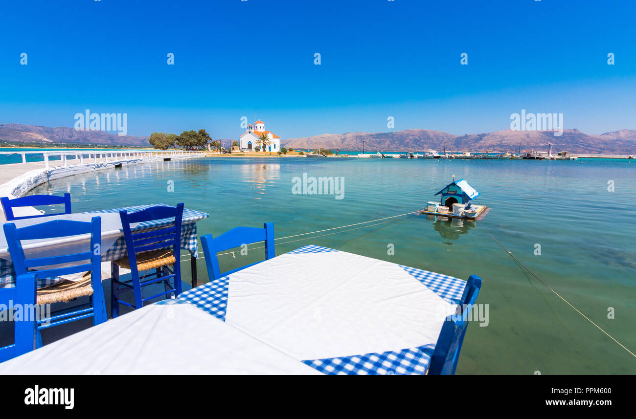 Il piccolo porto sull isola Elafonissos, Peloponneso e Grecia. Foto Stock