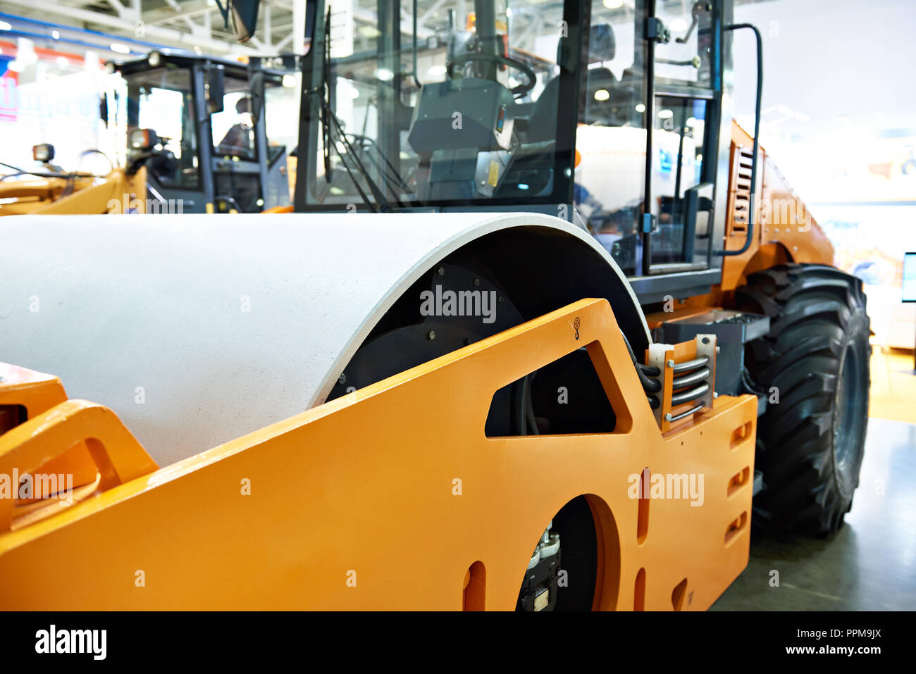 Rullo di strada per edilizia Foto Stock