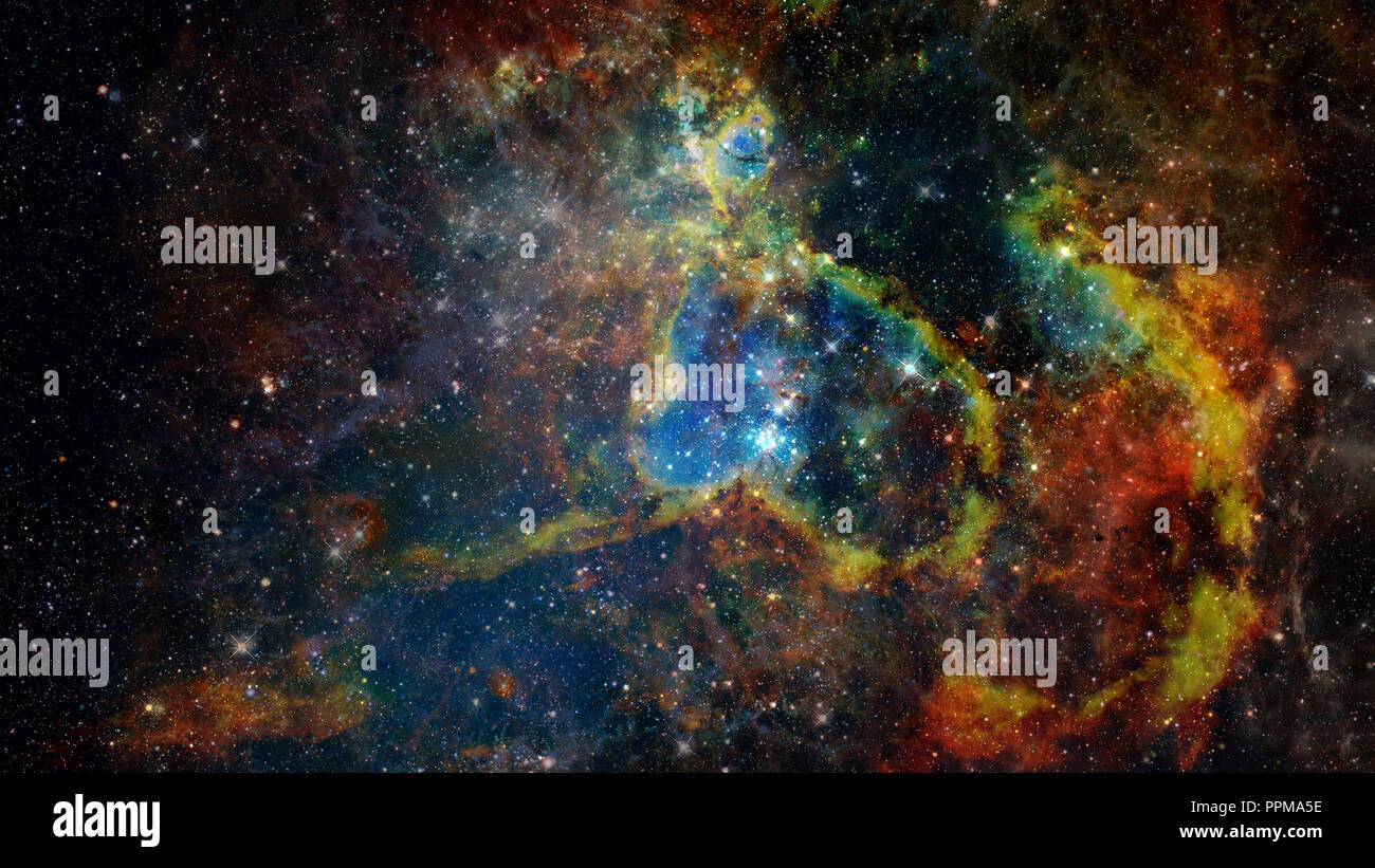 Nebula il sito di formazione stellare. Gli elementi di questa immagine fornita dalla NASA. Foto Stock