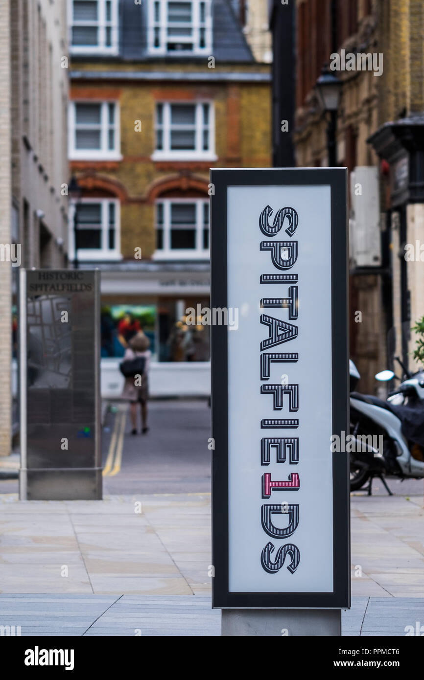 Spitalfields area storica, Borough of Tower Hamlets, London, England, Regno Unito Foto Stock