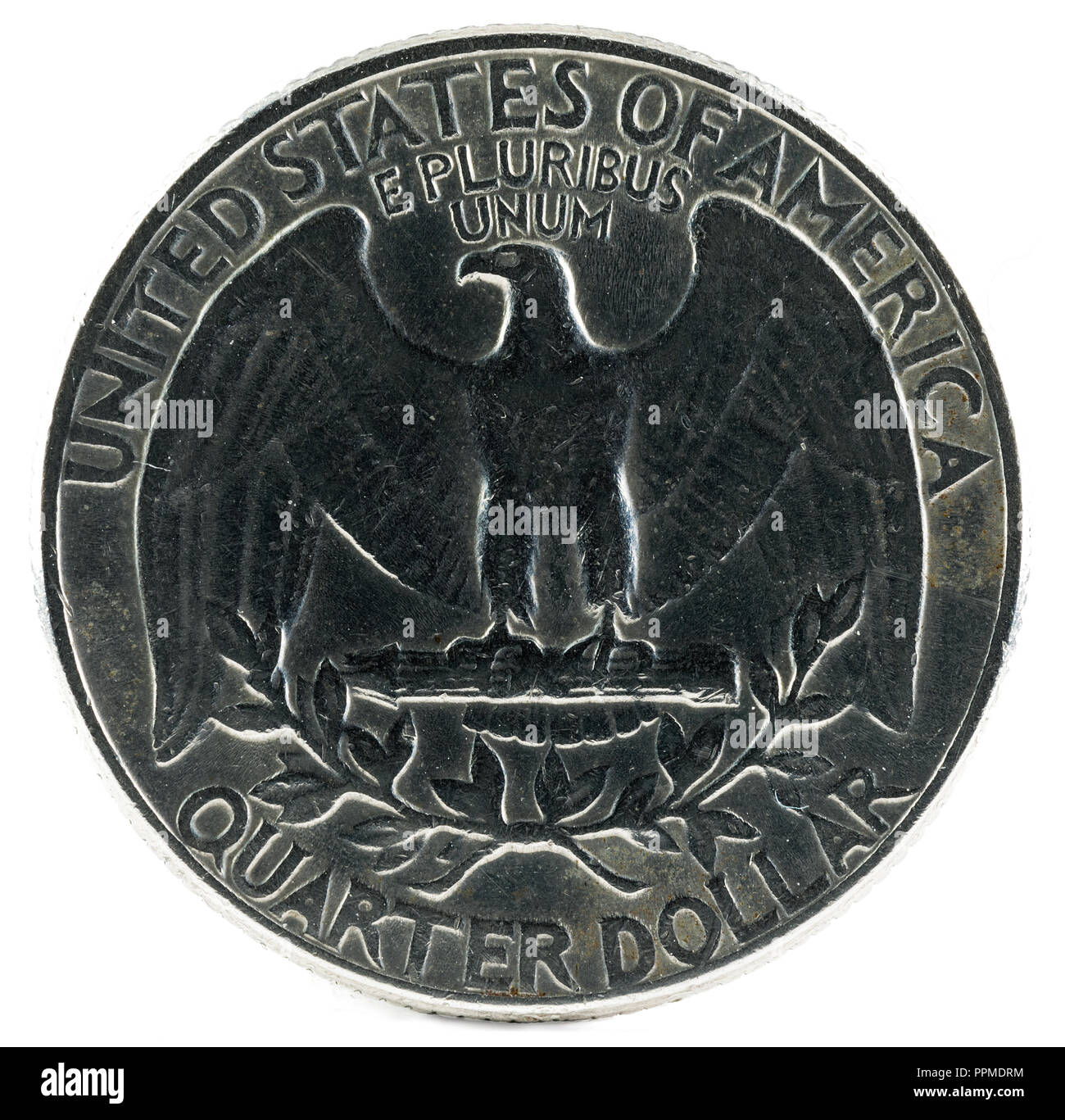 Moneta degli Stati Uniti. Quarto di Dollaro 1967. La retromarcia. Foto Stock