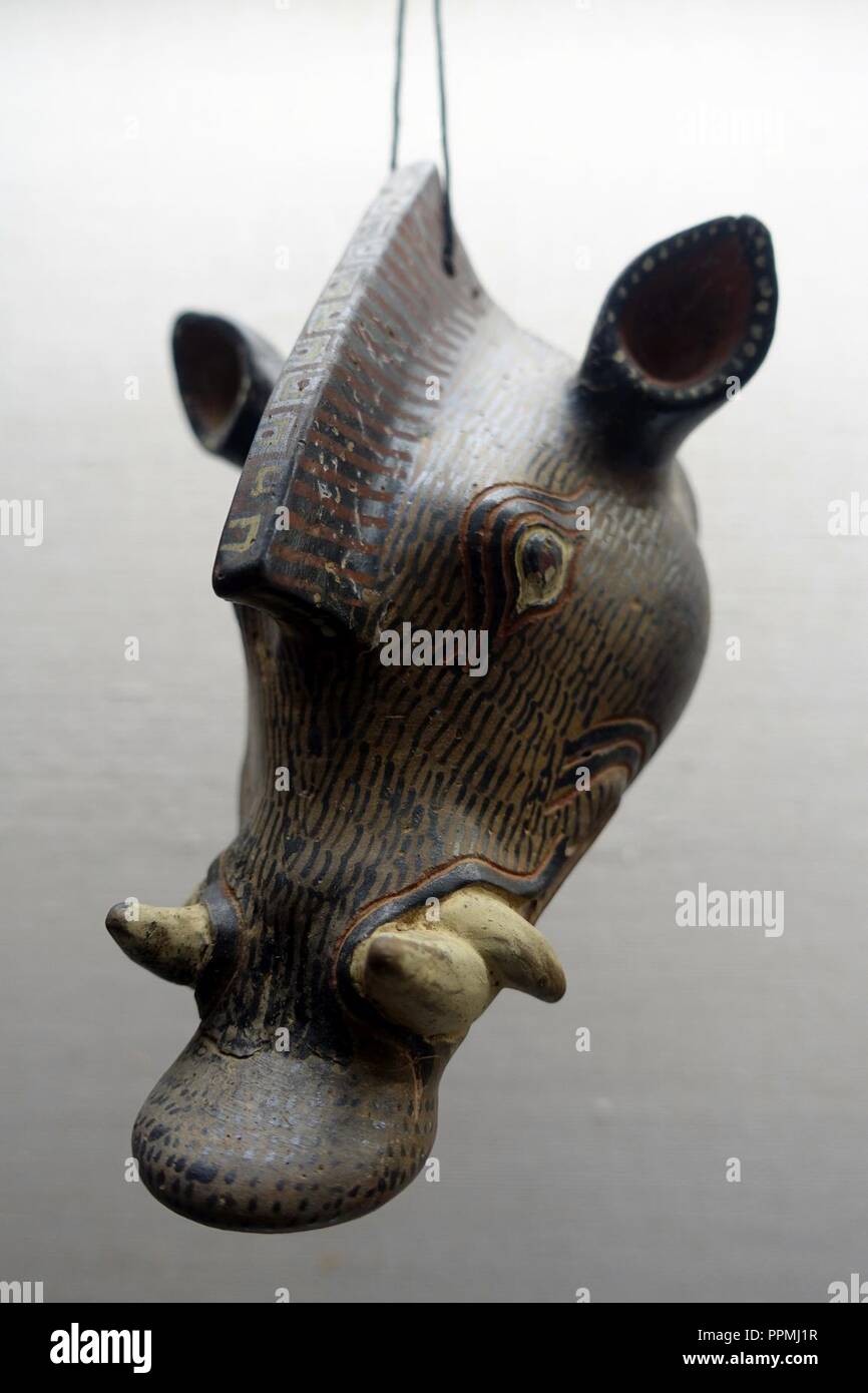 Boar's head, Rodi, c. 580 BC Foto Stock