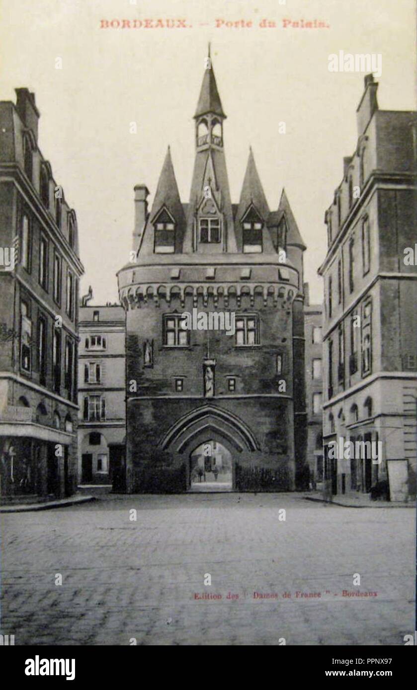 Bordeaux - Porte du Palais. Foto Stock