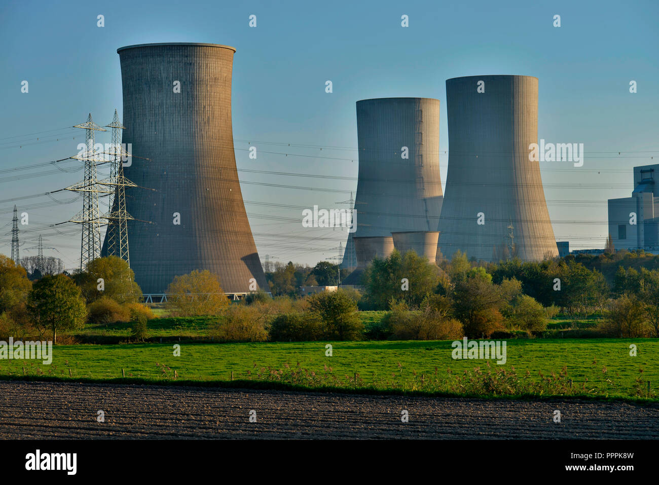 RWE Kraftwerk Westfalen, Hamm, Nordrhein-Westfalen, Deutschland Foto Stock