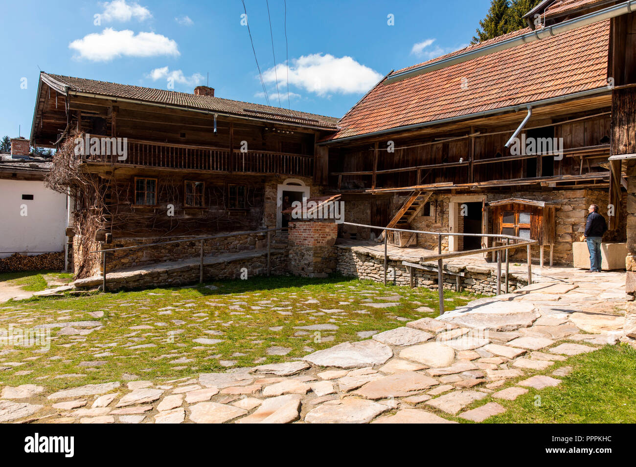 Open Air Museum, Freienau, Baviera, Germania Foto Stock