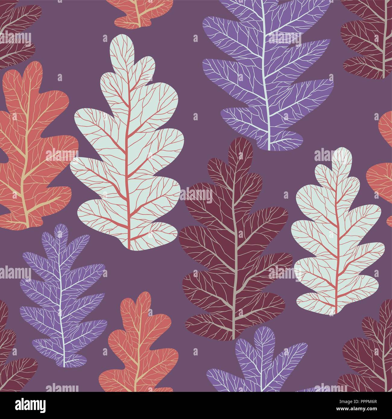 Foglie di autunno pattern Illustrazione Vettoriale