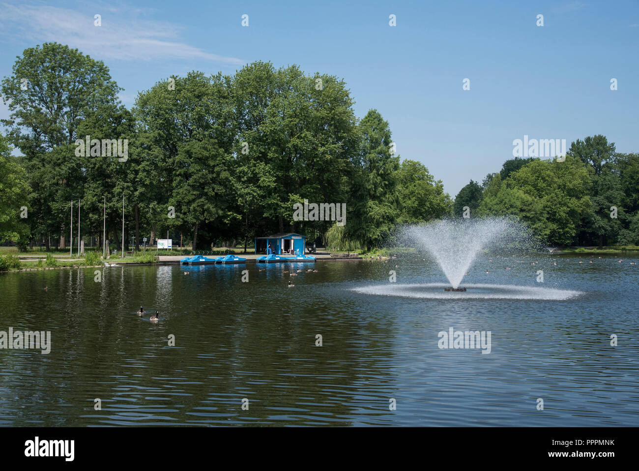 Fredenbaumpark, Dortmund, distretto della Ruhr, Nord Reno-Westfalia, Germania Foto Stock