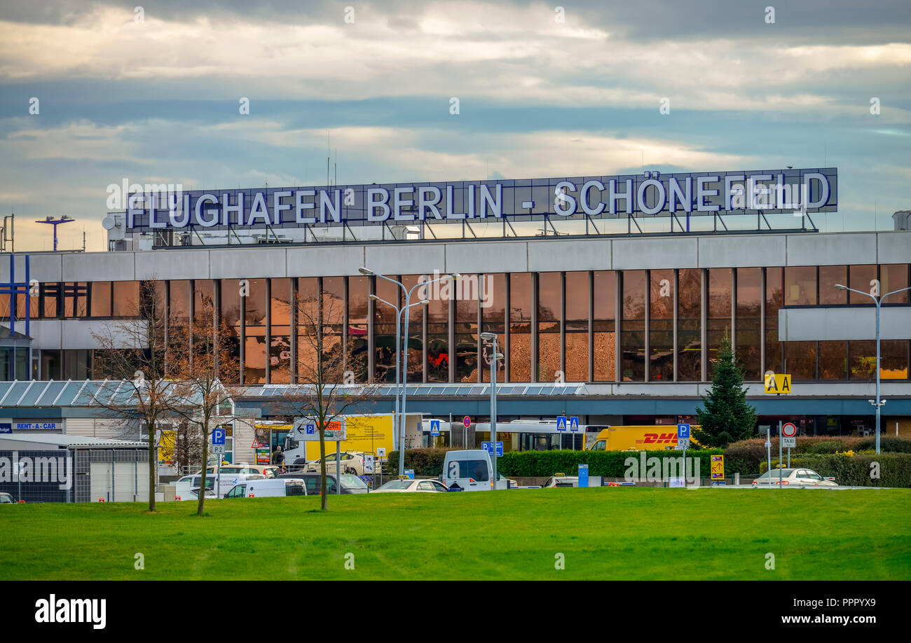 Il terminale A, Flughafen Schönefeld, Brandeburgo, Deutschland Foto Stock