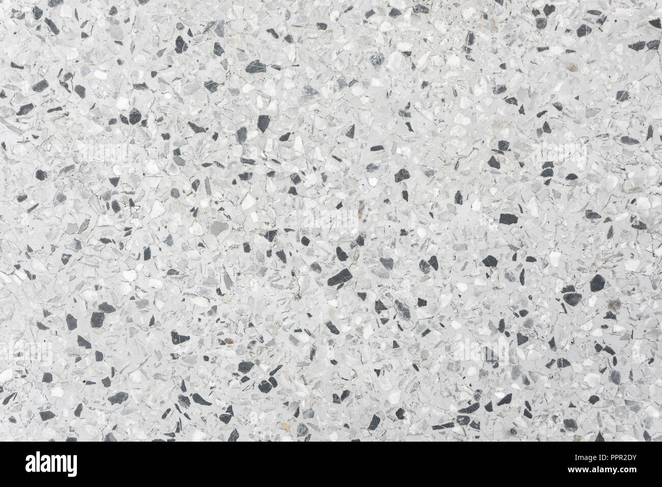 In bianco e nero si alternano punti di marmo bianco sullo sfondo, marmo texture. Foto Stock