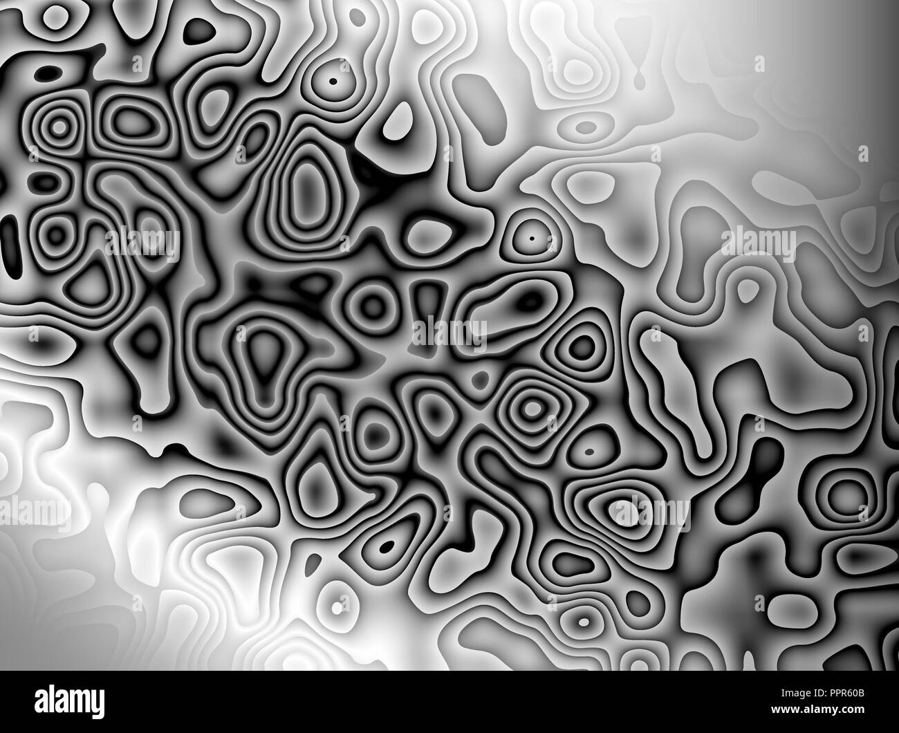 Abstract sfondo bianco e nero, creative moderno spontanea pattern pattern Foto Stock