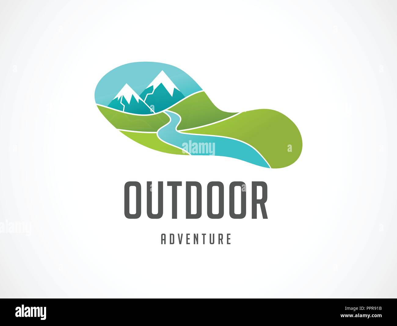 Icona Esegui, simbolo, maratona poster e il logo Illustrazione Vettoriale