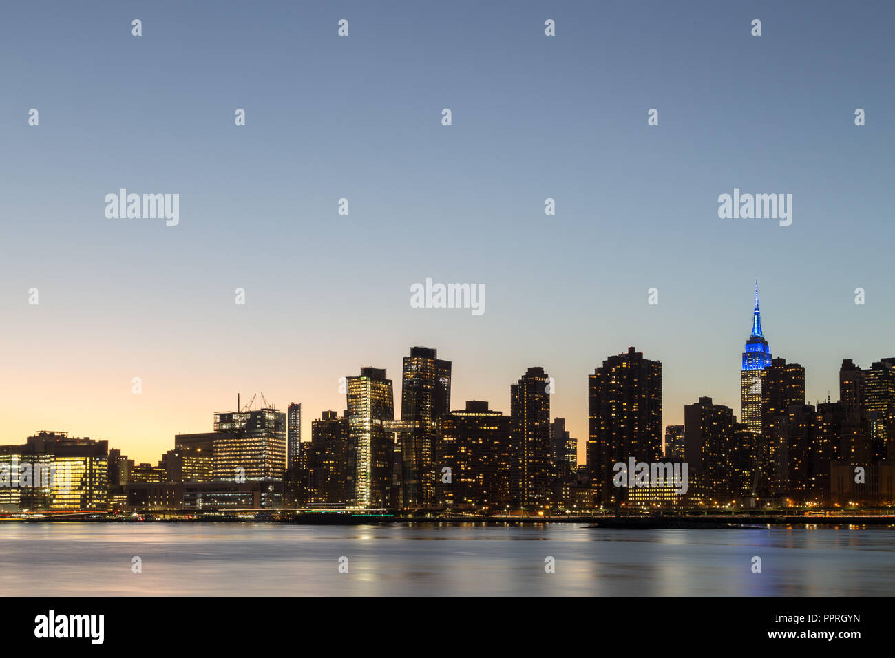 NYC skyline di Manhattan Foto Stock