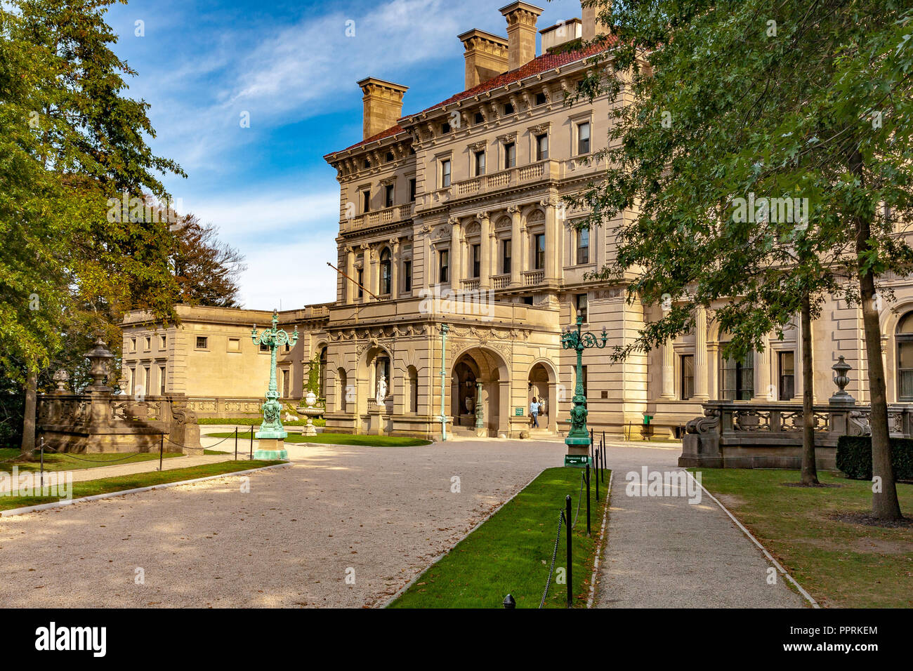 Il Breakers è un Vanderbilt Mansion si trova sul punto di ocra Avenue, Newport, Rhode Island ,interruttori è il più imponente di tutti del Newport Mansions Foto Stock