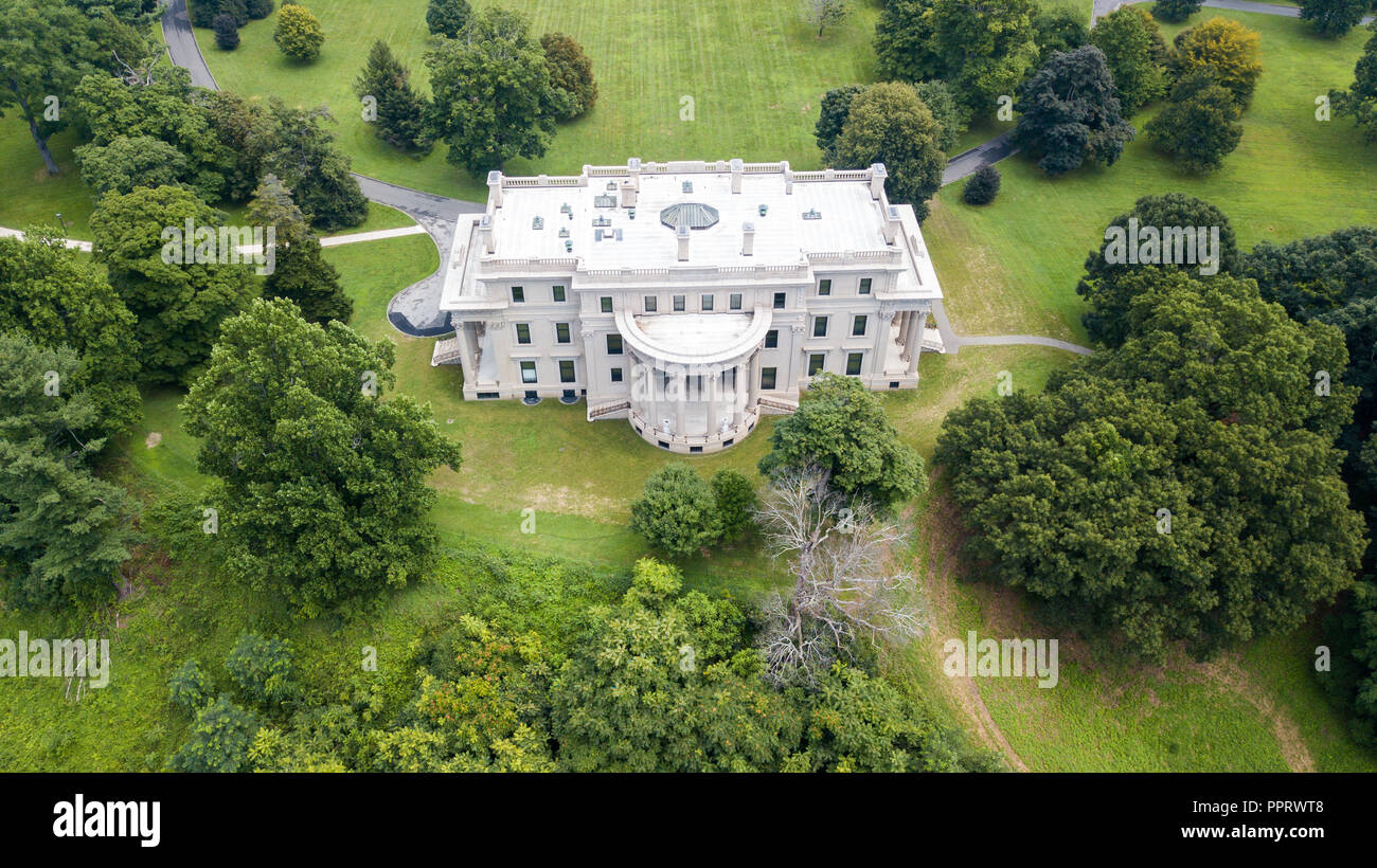 Vanderbilt Mansion, Hyde Park, New York, Stati Uniti d'America Foto Stock