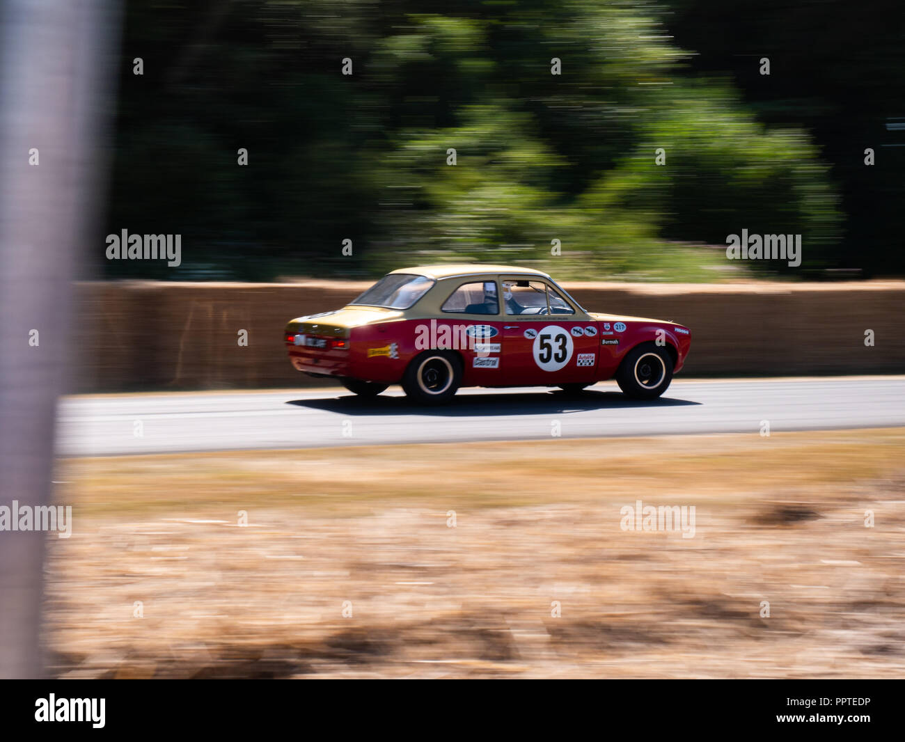 Il Allan Mann Racing 1968 Ford Escort Twin Cam a Goodwood Festival della velocità 2018. Foto Stock