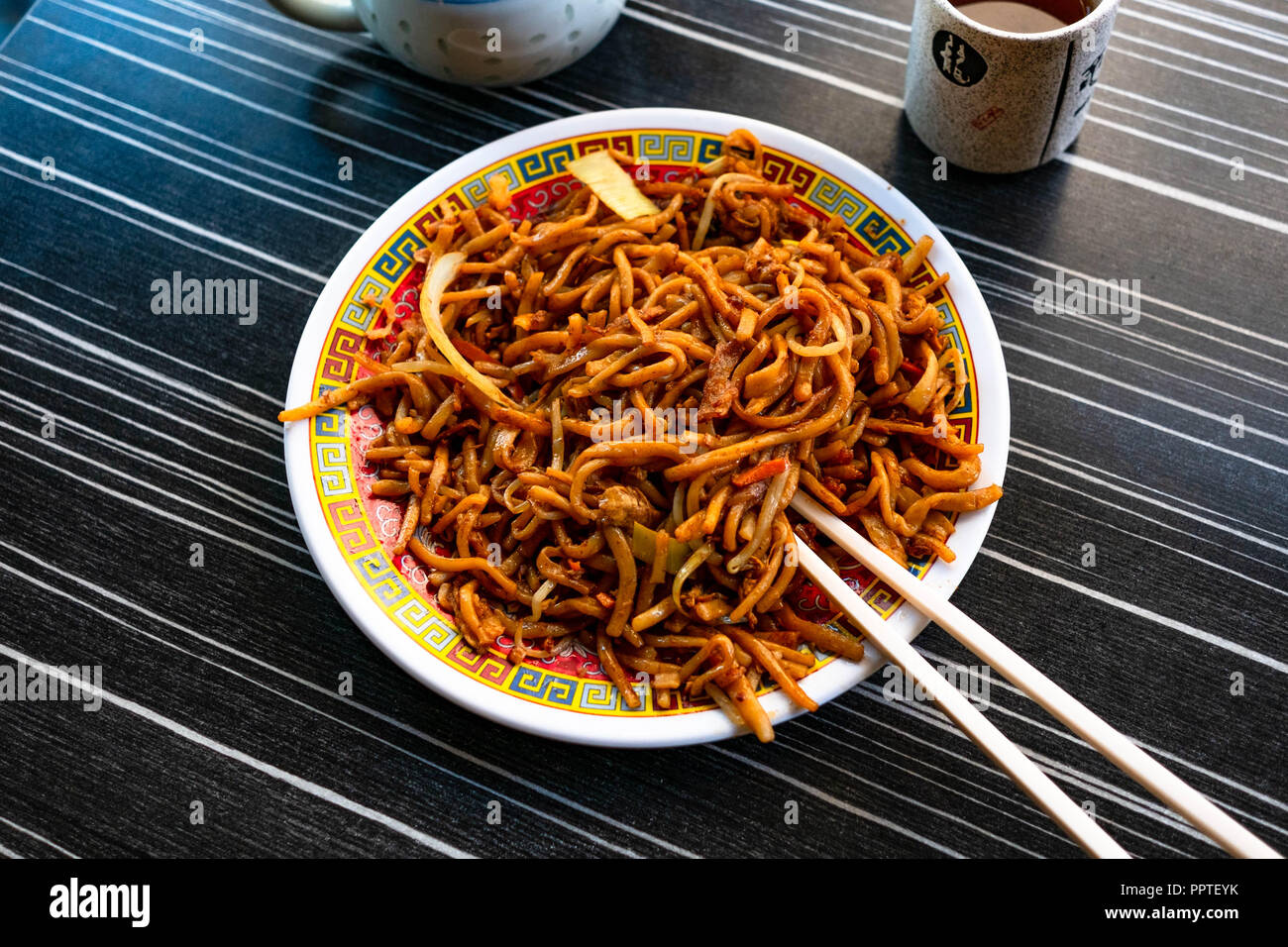 Tagliatelle asiatiche Foto Stock