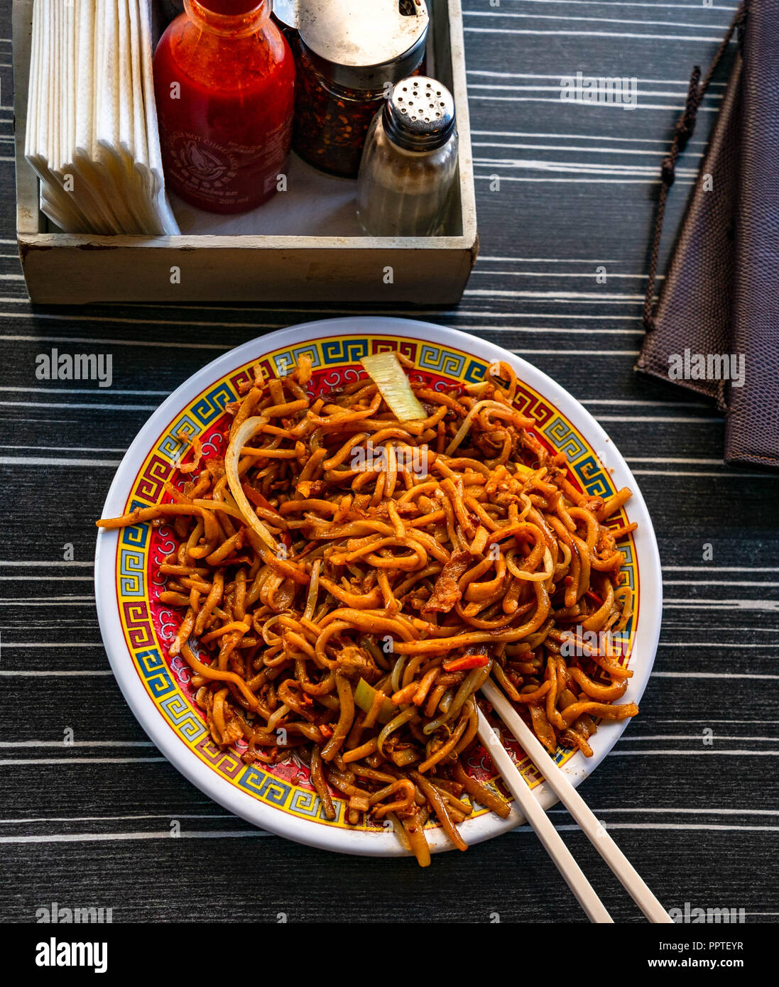 Tagliatelle asiatiche Foto Stock