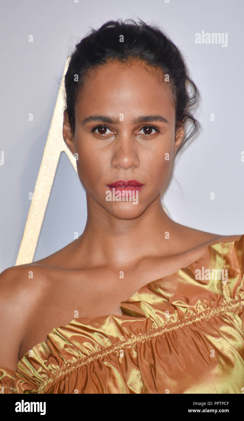 Londra, Regno Unito. Il 27 settembre 2018. Zawe Ashton partecipare è nata una stella UK Premiere a Vue Cinema, Leicester Square, London, Regno Unito 27 Settembre 2018. Credito: Picture Capital/Alamy Live News Foto Stock