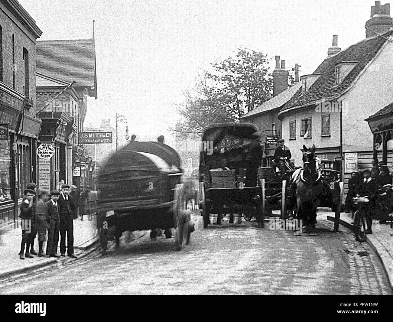 Beckenham High Street all'inizio degli anni '1900 Foto Stock