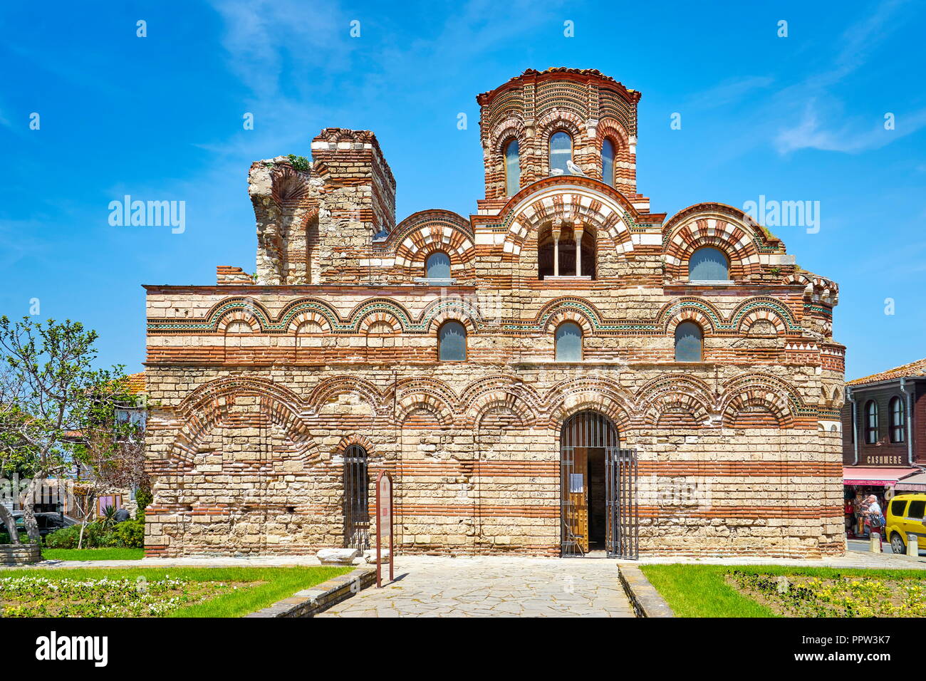 Cristo Pantocrator chiesa, Nessebar, Bulgaria Foto Stock