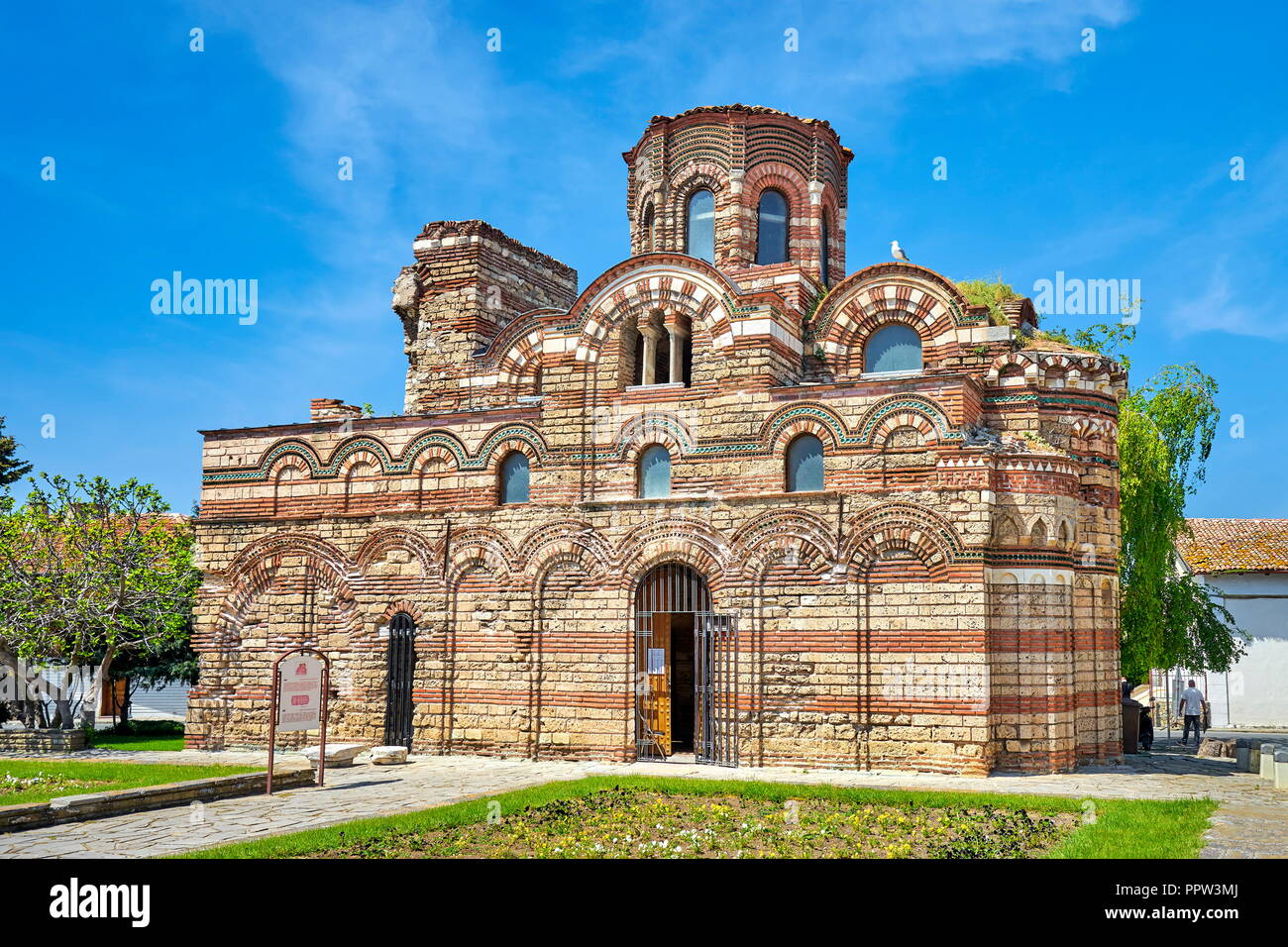 Cristo Pantocrator chiesa, Nessebar, Bulgaria Foto Stock
