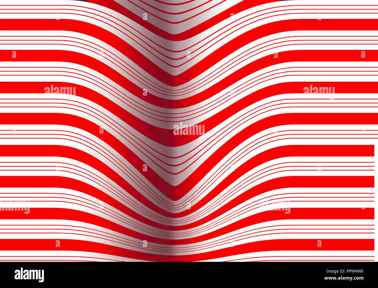Candy Striped design con swirling rosso e bianco menta peperita dura caramella illustra il tema delle vacanze di Natale. Immagine di sfondo. Foto Stock