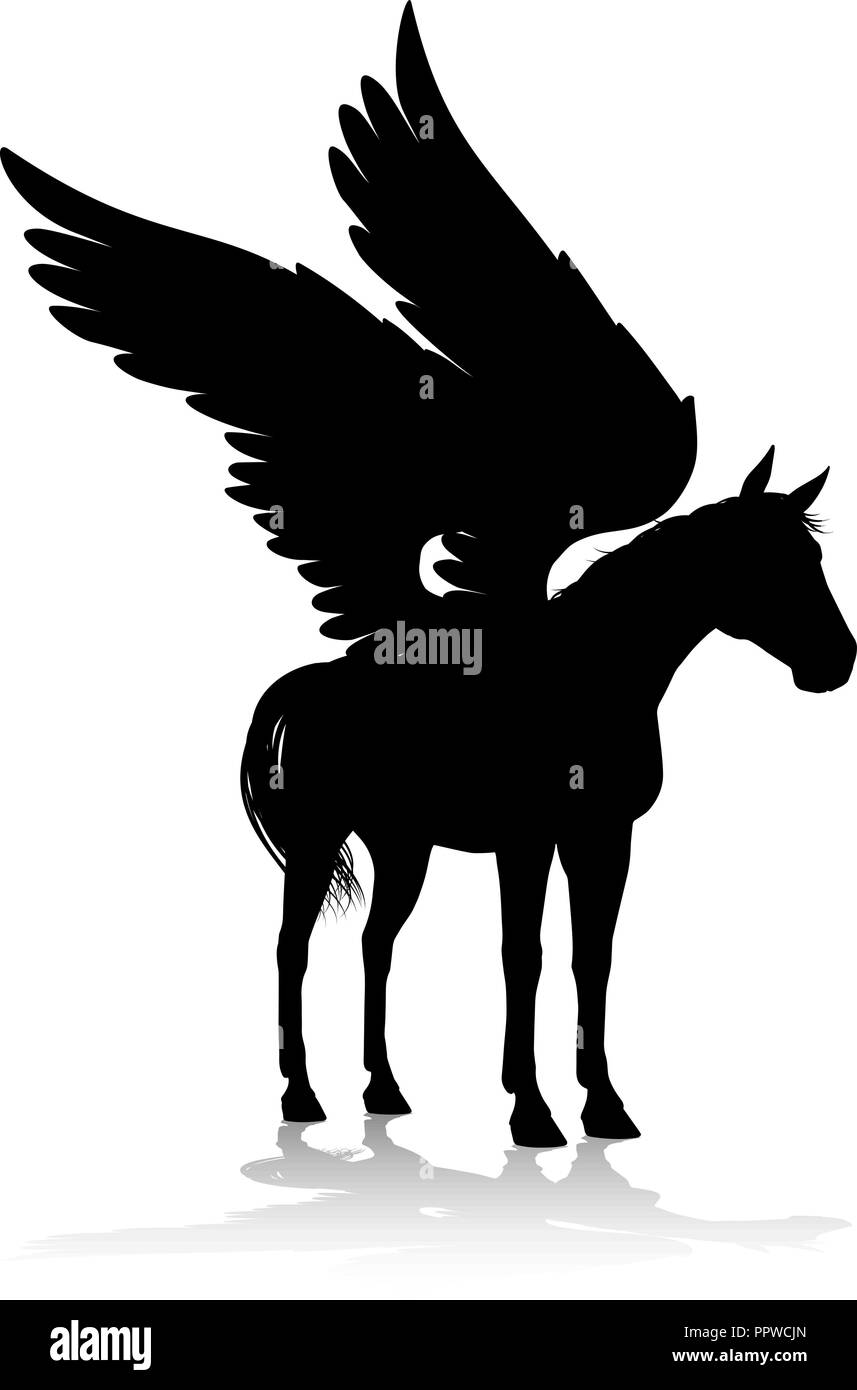 Sfondo cavallo alato Immagini Vettoriali Stock Alamy