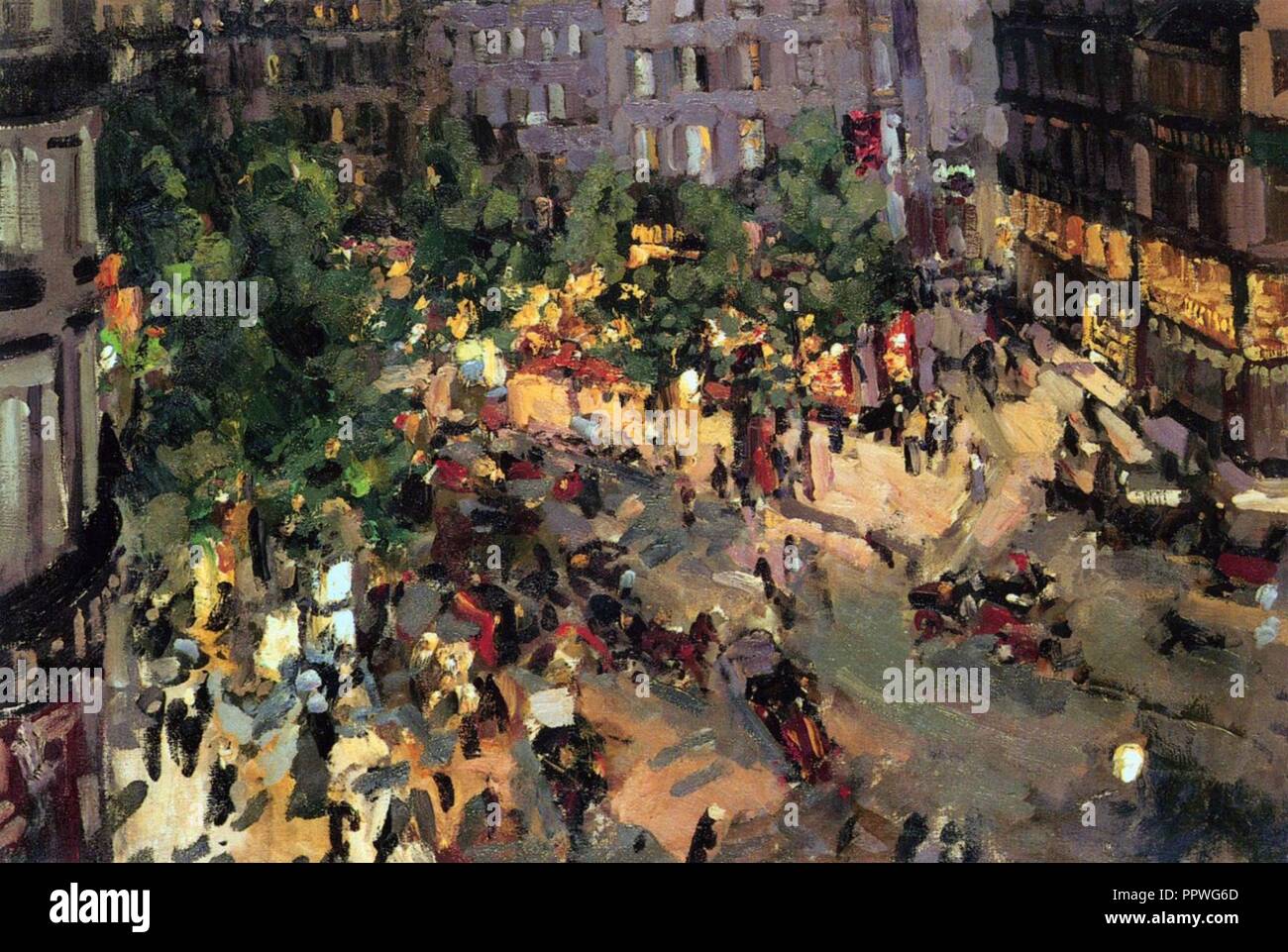 Boulevard des Capucines da Konstantin Korovin 1911. Foto Stock