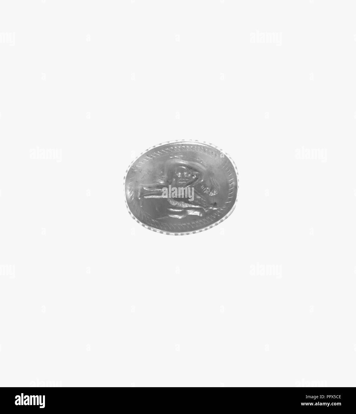 Scarabeo; Etruria; 3° - 2° secolo a.C; Corniola; 1,3 × 1 × 0,7 cm, 1,2 × 3,8 × 1,4 in Foto Stock