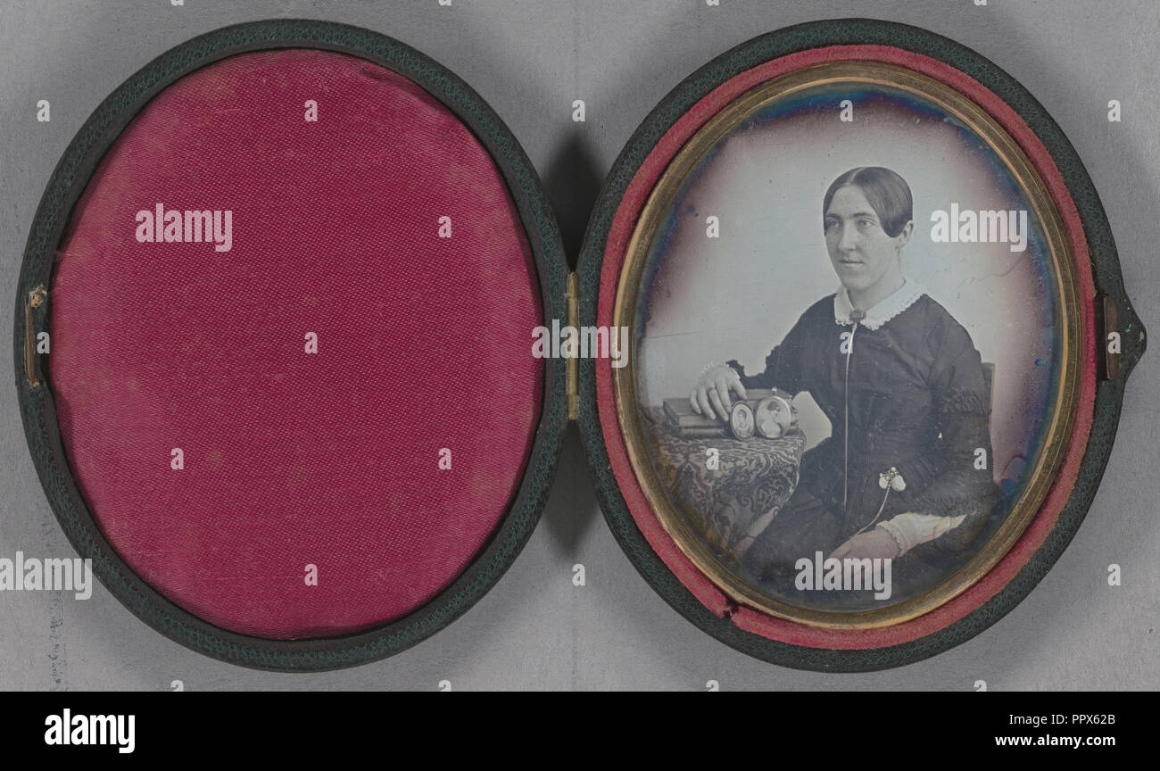 Ritratto di Susan Pern Blundell; Francese; Maggio 22, 1847; Daguerreotype Foto Stock