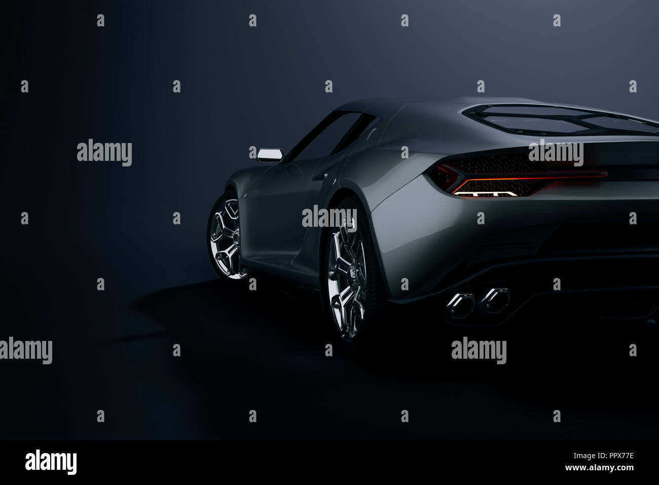 3d auto sportive, studio render Foto Stock