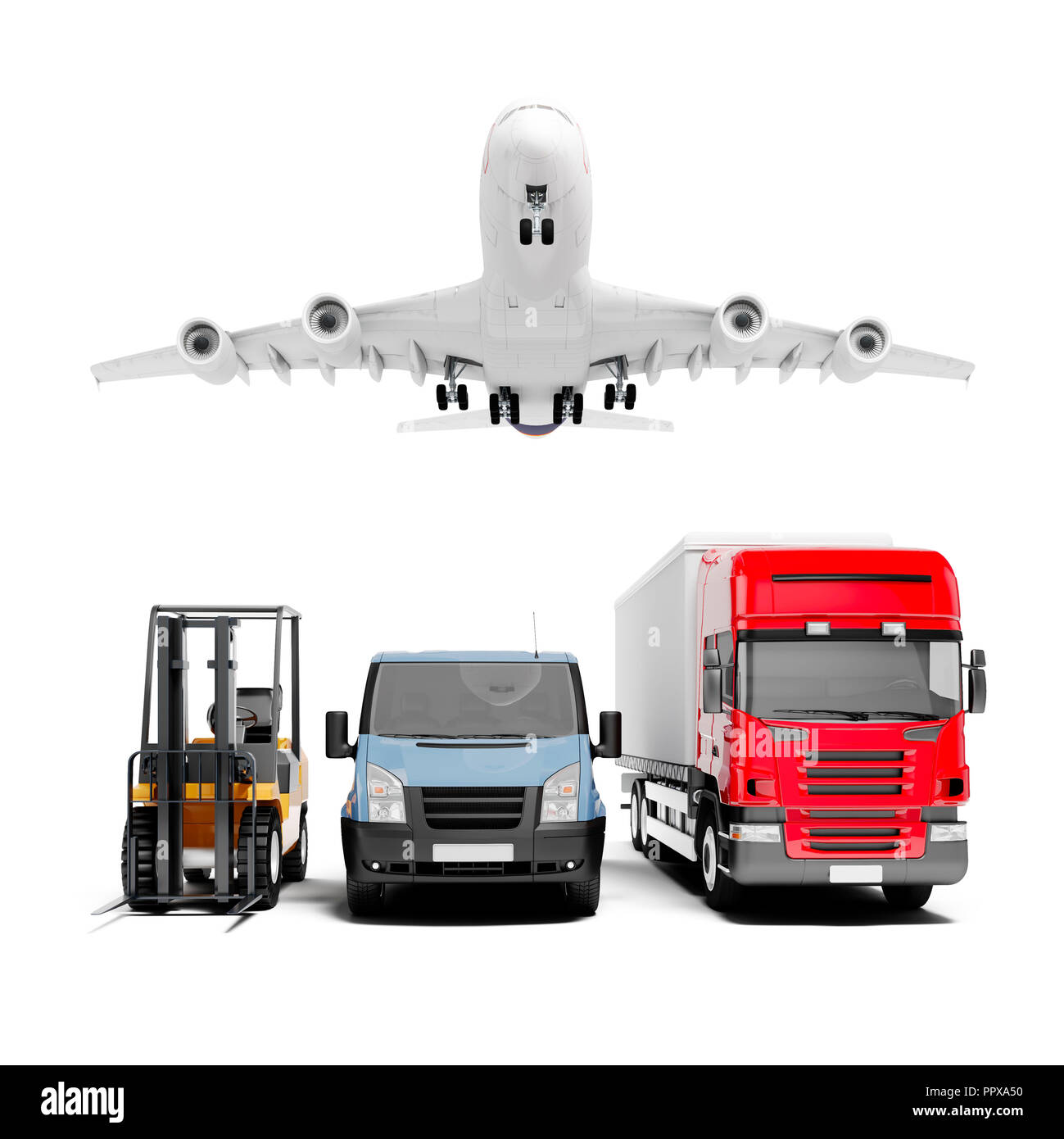 3d world wide cargo transport concept Foto Stock