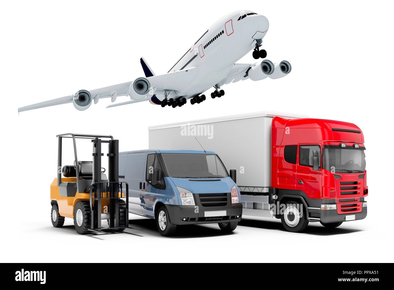 3d world wide cargo transport concept Foto Stock