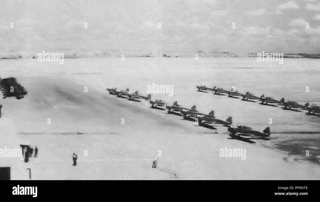 British Flight Training School n. 1 - per il Nord America A-6 vista dalla torre di controllo. Foto Stock