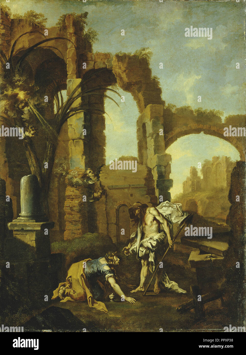 Noli Me Tangere; Alessandro Magnasco, Italiano, Genovesi, 1667 - 1749, 1705 - 1710; Olio su tela; 144,8 × 109,2 cm, 57 × 43 in Foto Stock