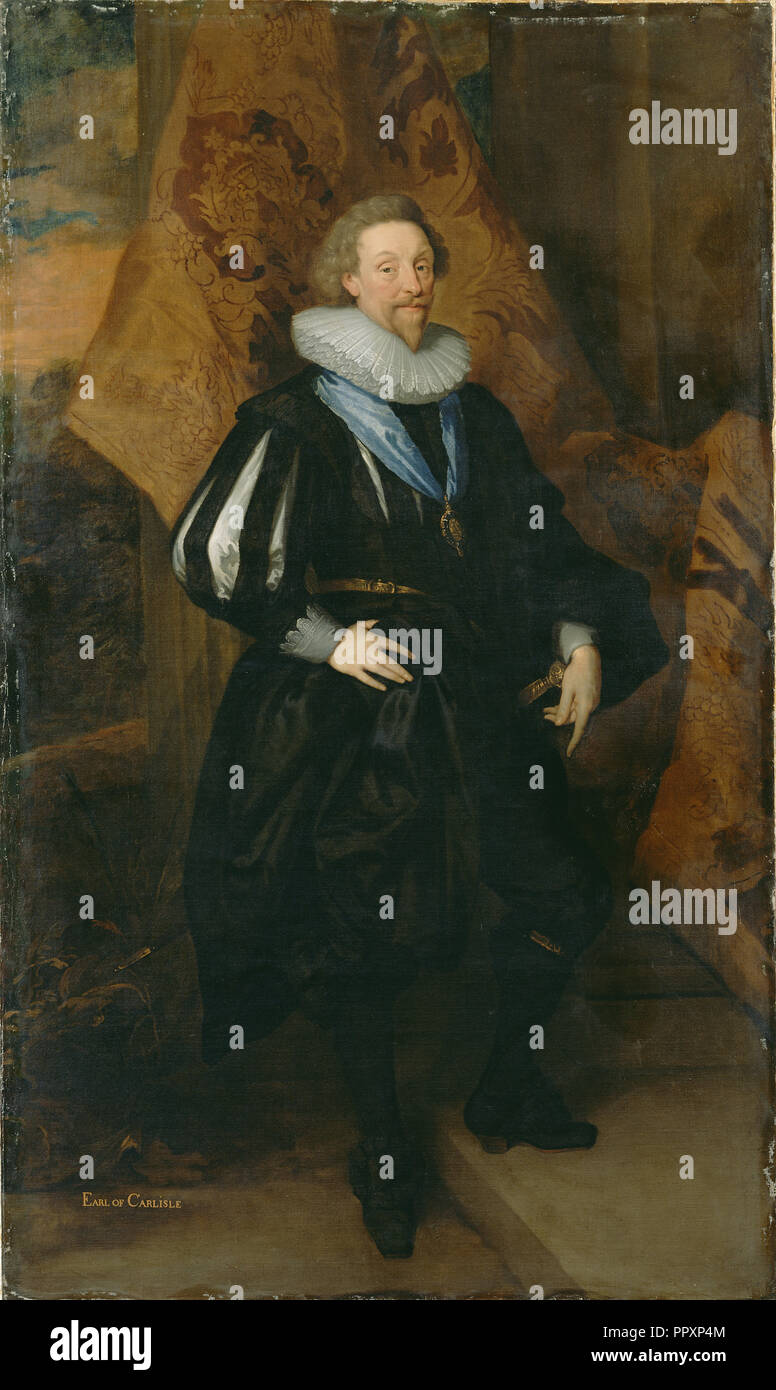 Ritratto di James Hay, primo conte di Carlisle; Scuola di inglese, attivo tardo XVII secolo; circa 1699s; Olio su tela Foto Stock