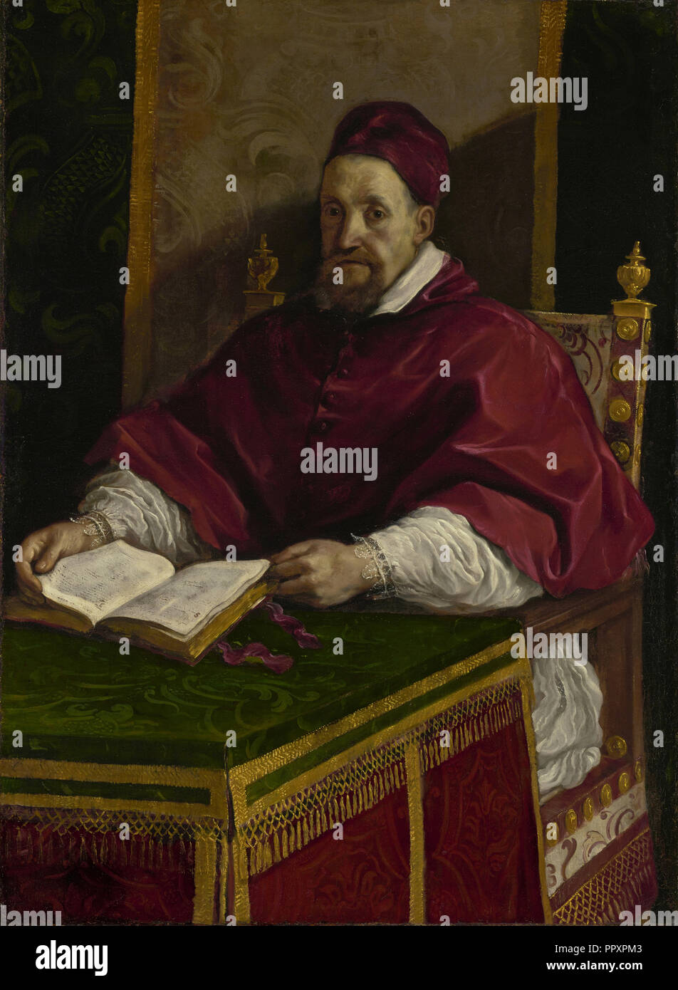 Papa Gregorio XV; Guercino, Giovanni Francesco Barbieri, Italiano, 1591 - 1666, circa 1622 - 1623; Olio su tela Foto Stock