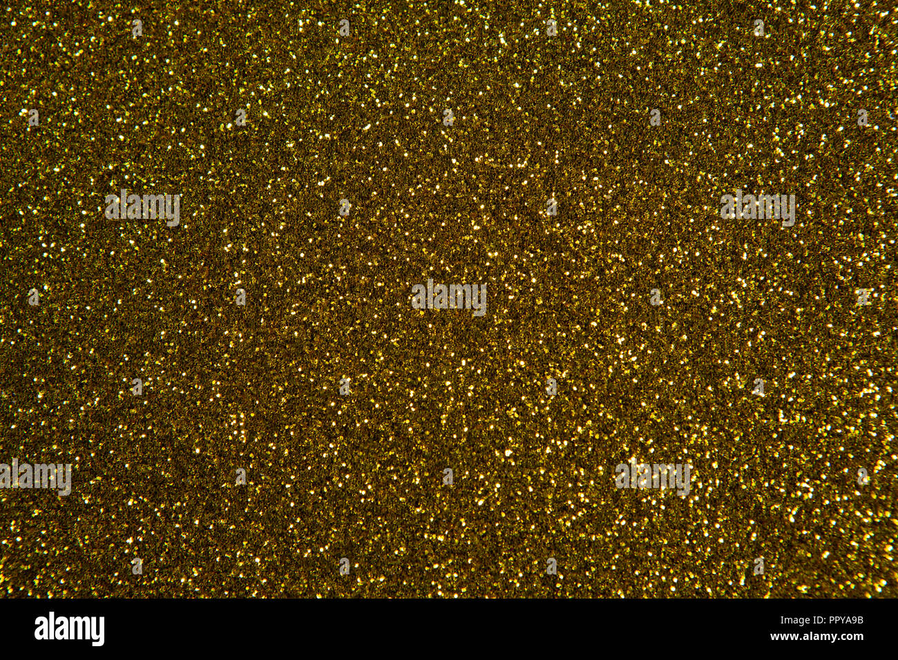 Oro glitter di Natale Foto Stock