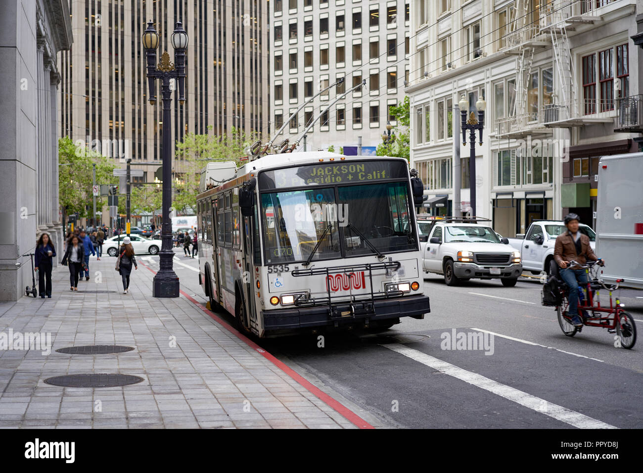 Il centro storico di San Francisco, Stati Uniti d'America Foto Stock