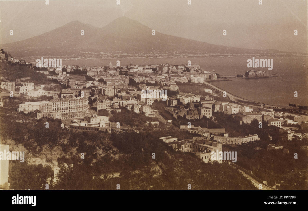 Panorama di Napoli; James Anderson, britannico, 1813 - 1877, circa 1845 - 1877; albume silver stampa Foto Stock