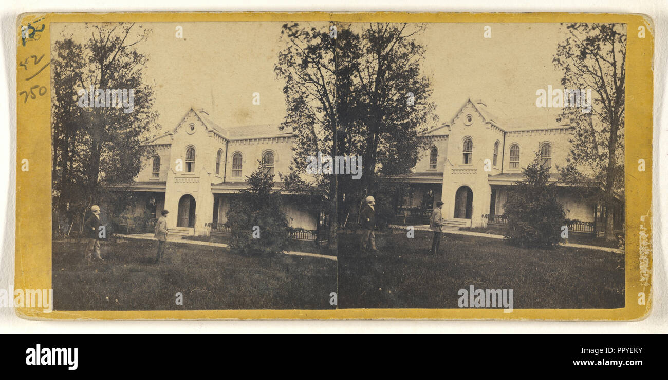 Lincoln del paese sede; George D. Wakely, American, attivo 1856 - 1880, 1867; albume silver stampa Foto Stock