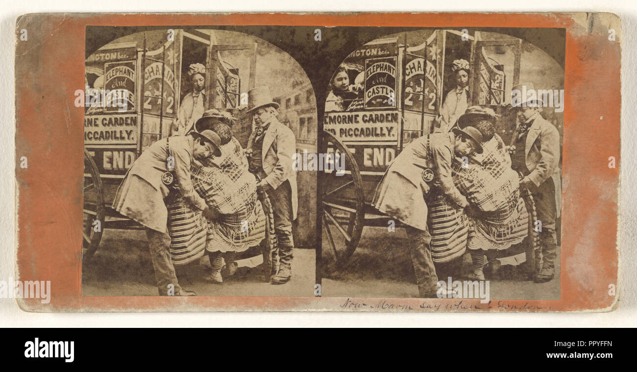 Ora marm dire quando; British; circa 1860; albume silver stampa Foto Stock