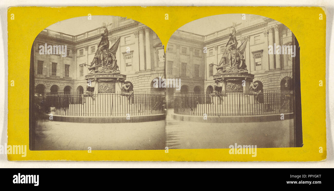 Monumento Nelson; British; circa 1870; albume silver stampa Foto Stock
