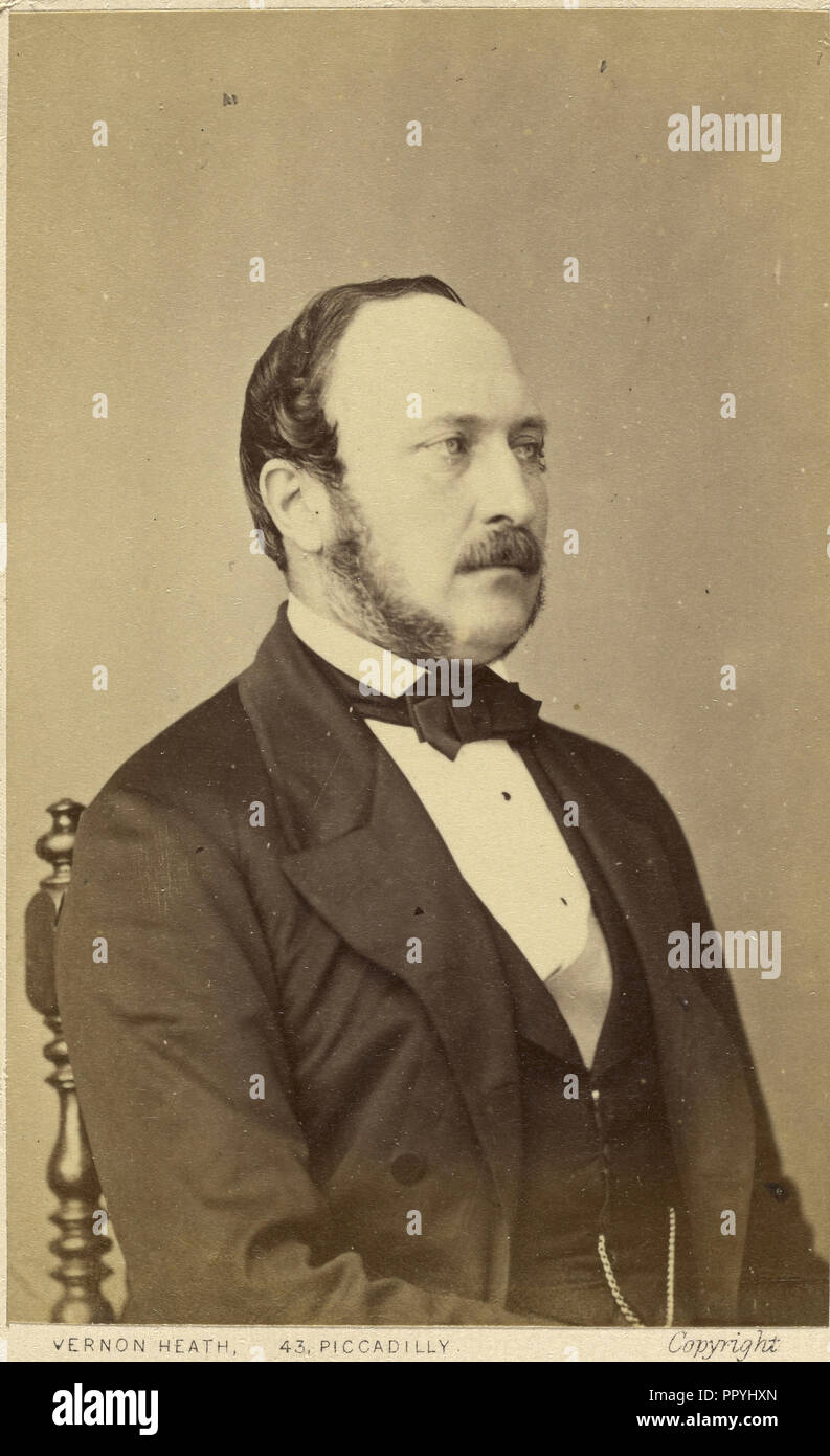 Prince Albert; Vernon Heath, britannico, 1819 - 1895, attivo a Londra, Inghilterra, Inghilterra; circa 1867; albume silver stampa Foto Stock